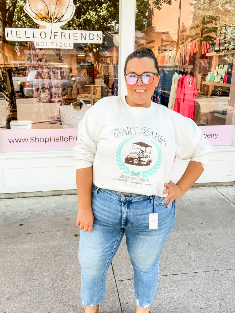 Cart Babes Sweatshirt (S-2XL)-130 Graphic Tees-Southern Bliss Company-Hello Friends Boutique-Woman's Fashion Boutique Located in Traverse City, MI