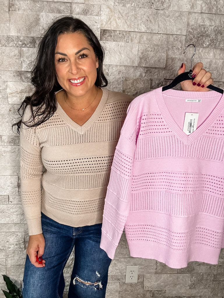 It's a Plan Sweater (S/M-M/L)-140 Sweaters-Staccato-Hello Friends Boutique-Woman's Fashion Boutique Located in Traverse City, MI