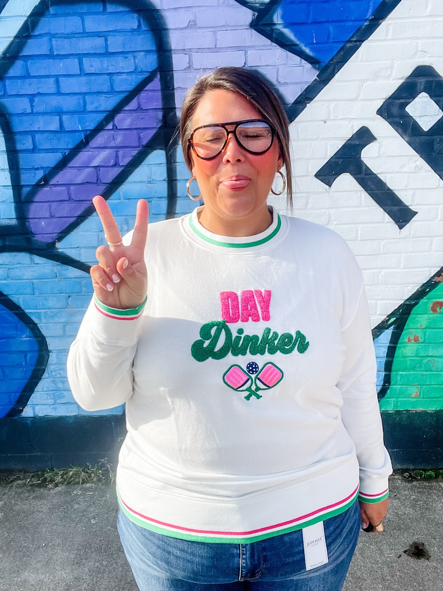 Day Dinker Classic Sweatshirt (S-XL)-130 Graphic Tees-Shiraleah-Hello Friends Boutique-Woman's Fashion Boutique Located in Traverse City, MI