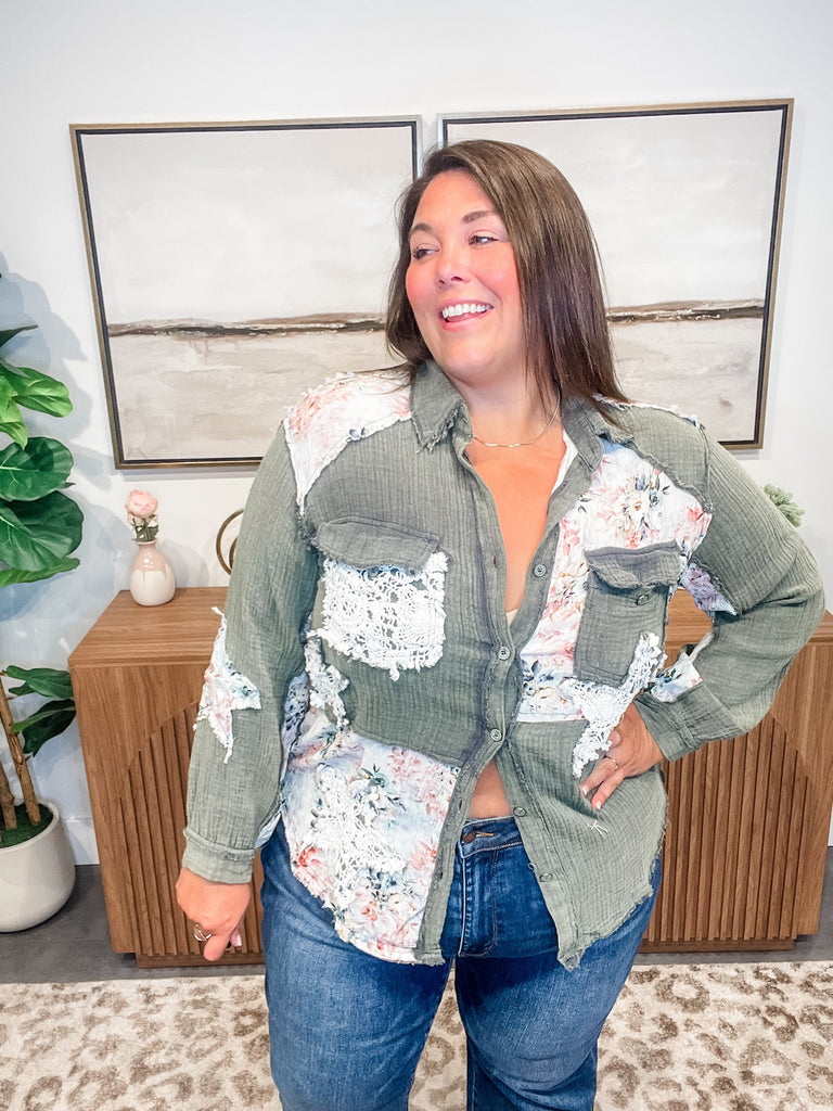 I'm So Lucky Top (S-L)-110 Long Sleeve-POL-Hello Friends Boutique-Woman's Fashion Boutique Located in Traverse City, MI