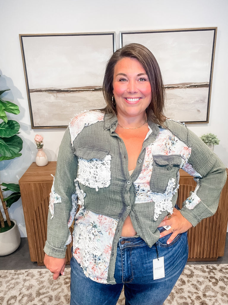 I'm So Lucky Top (S-L)-110 Long Sleeve-POL-Hello Friends Boutique-Woman's Fashion Boutique Located in Traverse City, MI