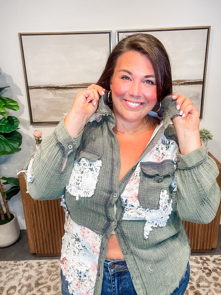 I'm So Lucky Top (S-L)-110 Long Sleeve-POL-Hello Friends Boutique-Woman's Fashion Boutique Located in Traverse City, MI