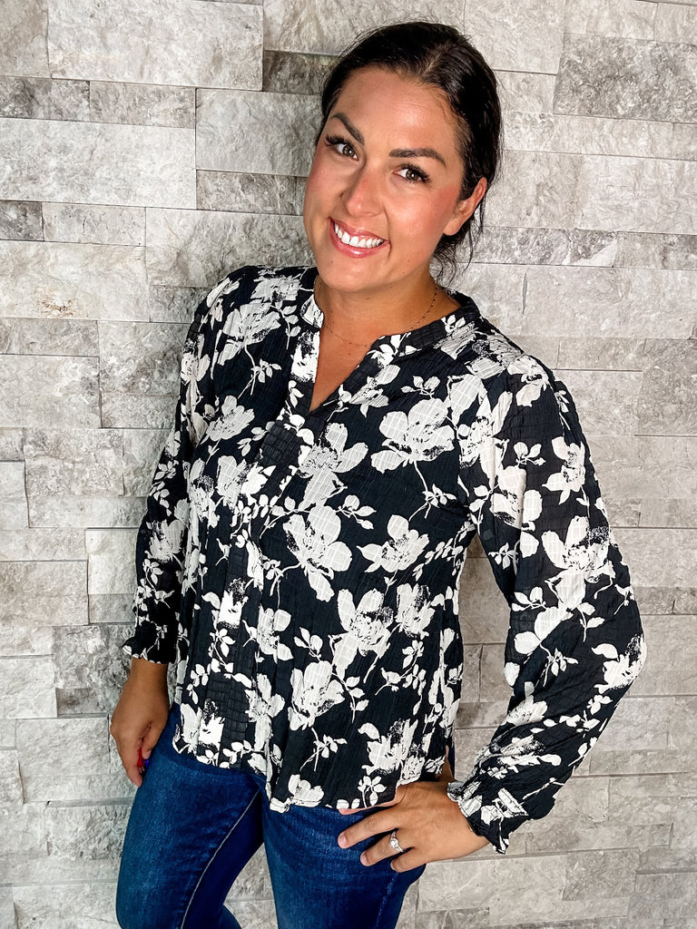 So Good Blouse (S-XL)-110 Long Sleeves-JODIFL-Hello Friends Boutique-Woman's Fashion Boutique Located in Traverse City, MI