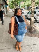 Whiskey Glasses Overall Skirt (S-3XL)-200 Denim-Judy Blue-Hello Friends Boutique-Woman's Fashion Boutique Located in Traverse City, MI