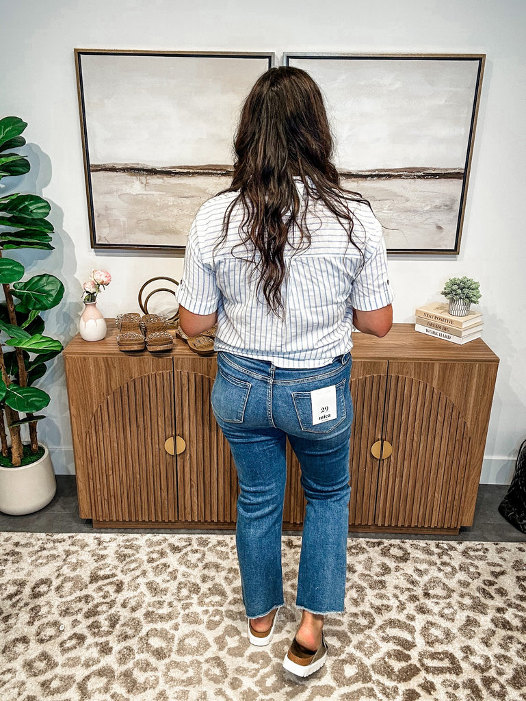 You've Got Me High Rise Straight Denim (24-32)-200 Denim-Mica Denim-Hello Friends Boutique-Woman's Fashion Boutique Located in Traverse City, MI