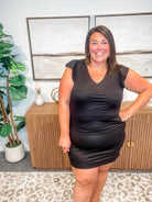 The Little Black Ruffle Dress (S-XL)-180 Dresses-Staccato-Hello Friends Boutique-Woman's Fashion Boutique Located in Traverse City, MI