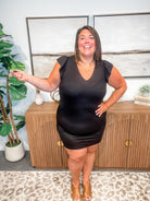 The Little Black Ruffle Dress (S-XL)-180 Dresses-Staccato-Hello Friends Boutique-Woman's Fashion Boutique Located in Traverse City, MI