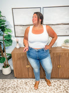 Can't Bring Me Down Mid Rise Skinny Denim (0-15, 1X-3X)-200 Denim-RISEN-Hello Friends Boutique-Woman's Fashion Boutique Located in Traverse City, MI