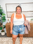 Record Setter Shorts (S-3XL) - SAVE SPRING-200 Denim-Judy Blue-Hello Friends Boutique-Woman's Fashion Boutique Located in Traverse City, MI