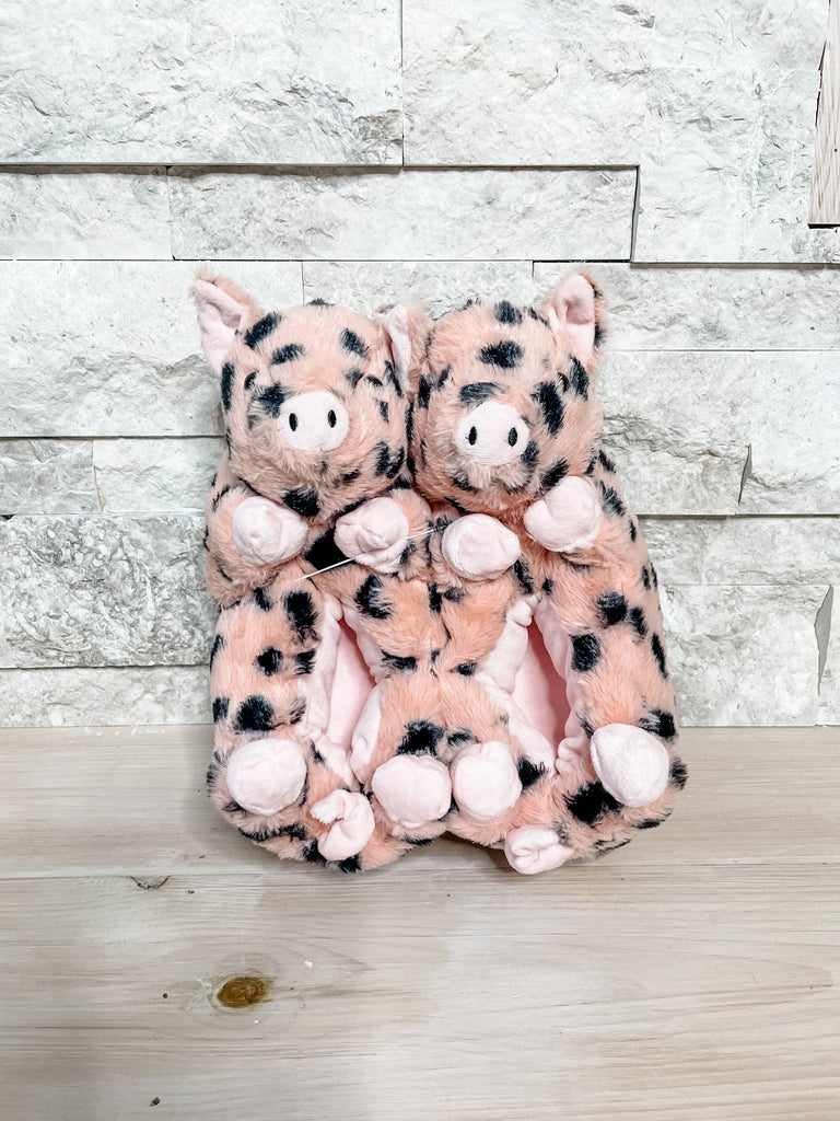 Pig Belly Hugs Slippers (M-L)-300 Treats/Gift-JY Designs and Creations-Hello Friends Boutique-Woman's Fashion Boutique Located in Traverse City, MI