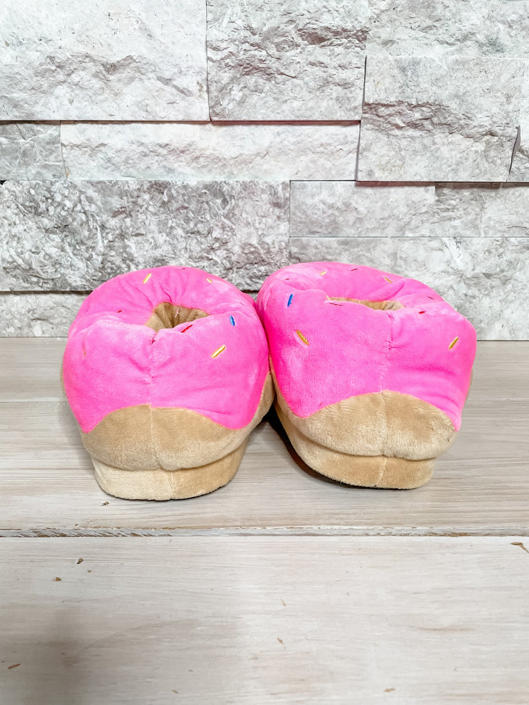 Donut Judge Me Slippers (M-L)-300 Treats/Gift-JY Designs and Creations-Hello Friends Boutique-Woman's Fashion Boutique Located in Traverse City, MI