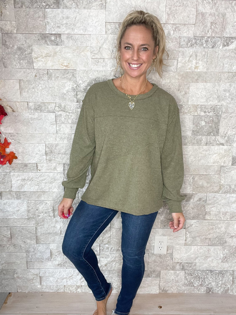 All The Better Top (S-XL)-110 Long Sleeve-Andree By Unit-Hello Friends Boutique-Woman's Fashion Boutique Located in Traverse City, MI