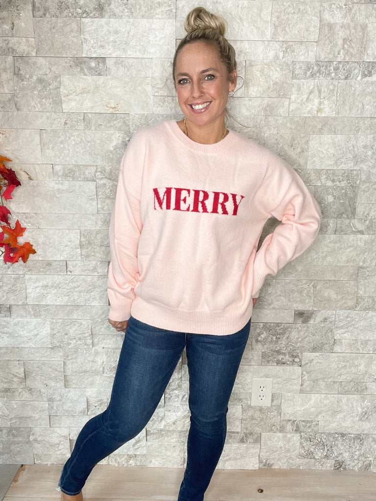 Very Merry Sweater (S-L)-140 Sweaters-GILLI-Hello Friends Boutique-Woman's Fashion Boutique Located in Traverse City, MI