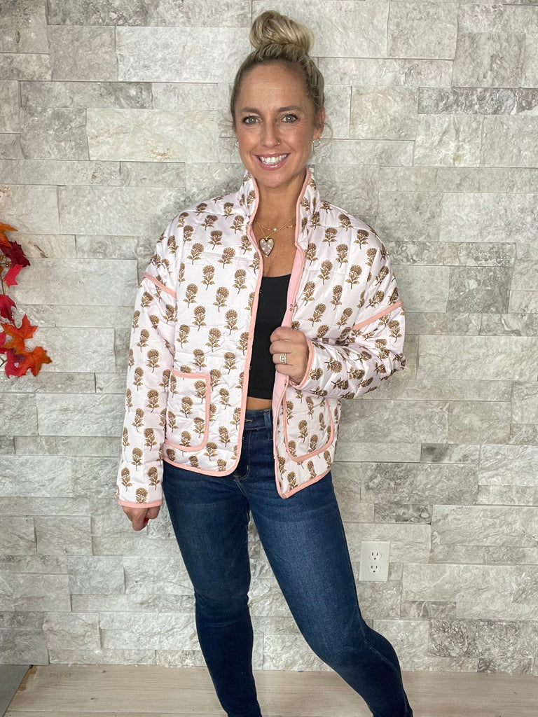 Moon Ryder Aspen Jacket in Ivory/Dandelion (S-XL)-170 Jackets-Moon Ryder-Hello Friends Boutique-Woman's Fashion Boutique Located in Traverse City, MI