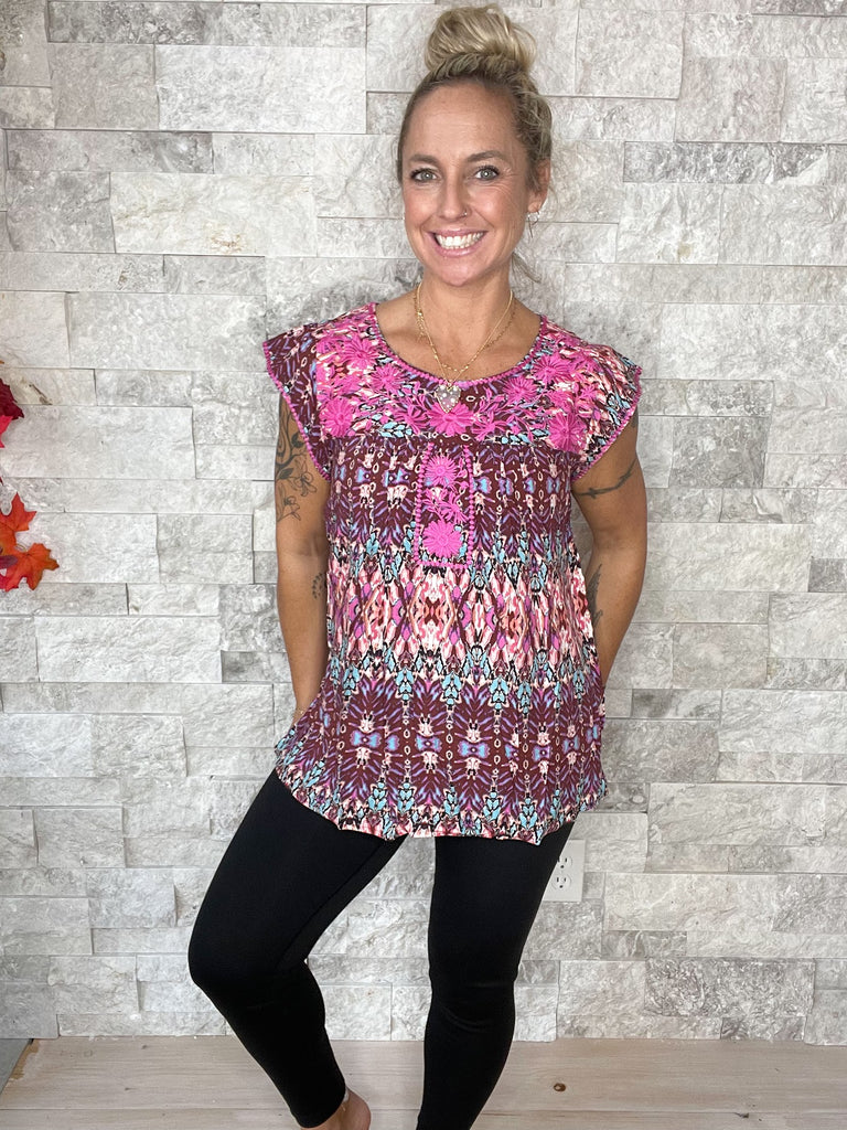 Manifest It Top (S-3XL)-100 Short Sleeve-Andree By Unit-Hello Friends Boutique-Woman's Fashion Boutique Located in Traverse City, MI