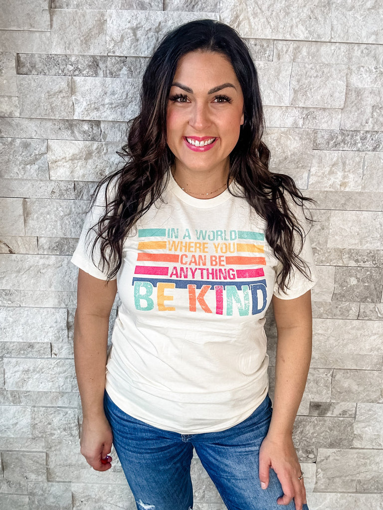 Be Anything, Be Kind Tee (S-2XL)-130 Graphic Tees-SIMPLY TEES-Hello Friends Boutique-Woman's Fashion Boutique Located in Traverse City, MI