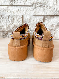 Cozy Platform Slippers in Camel (6-11)-250 Shoes-Shoe La La-Hello Friends Boutique-Woman's Fashion Boutique Located in Traverse City, MI