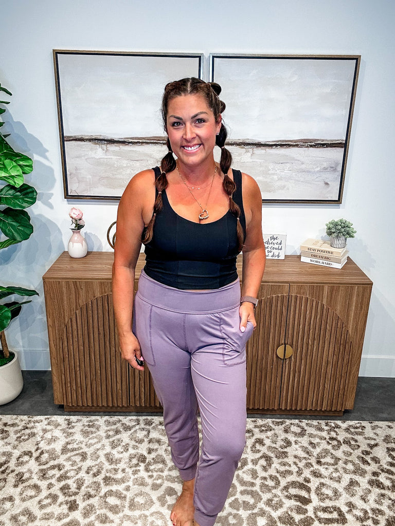 CloudEase High Waist Joggers (S-3XL)-210 Leggings/Joggers-Rae Mode-Hello Friends Boutique-Woman's Fashion Boutique Located in Traverse City, MI