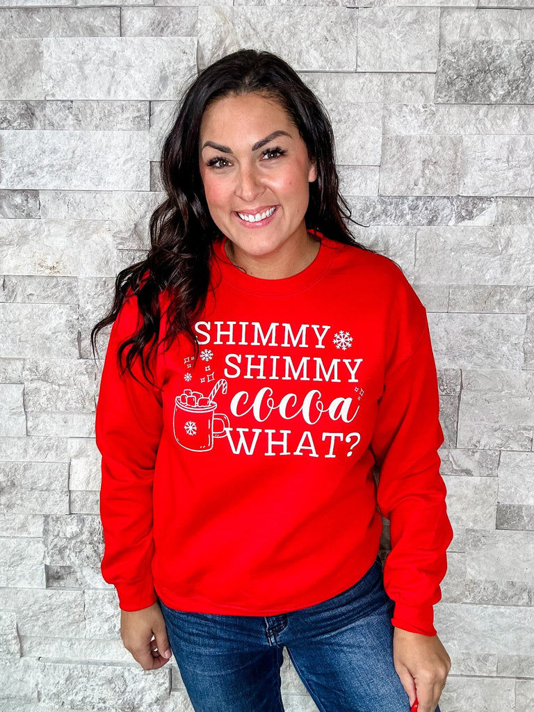 Shimmy Shimmy Cocoa What Sweatshirt (S-3XL)-130 Graphic Tees-Imperial Apparel-Hello Friends Boutique-Woman's Fashion Boutique Located in Traverse City, MI