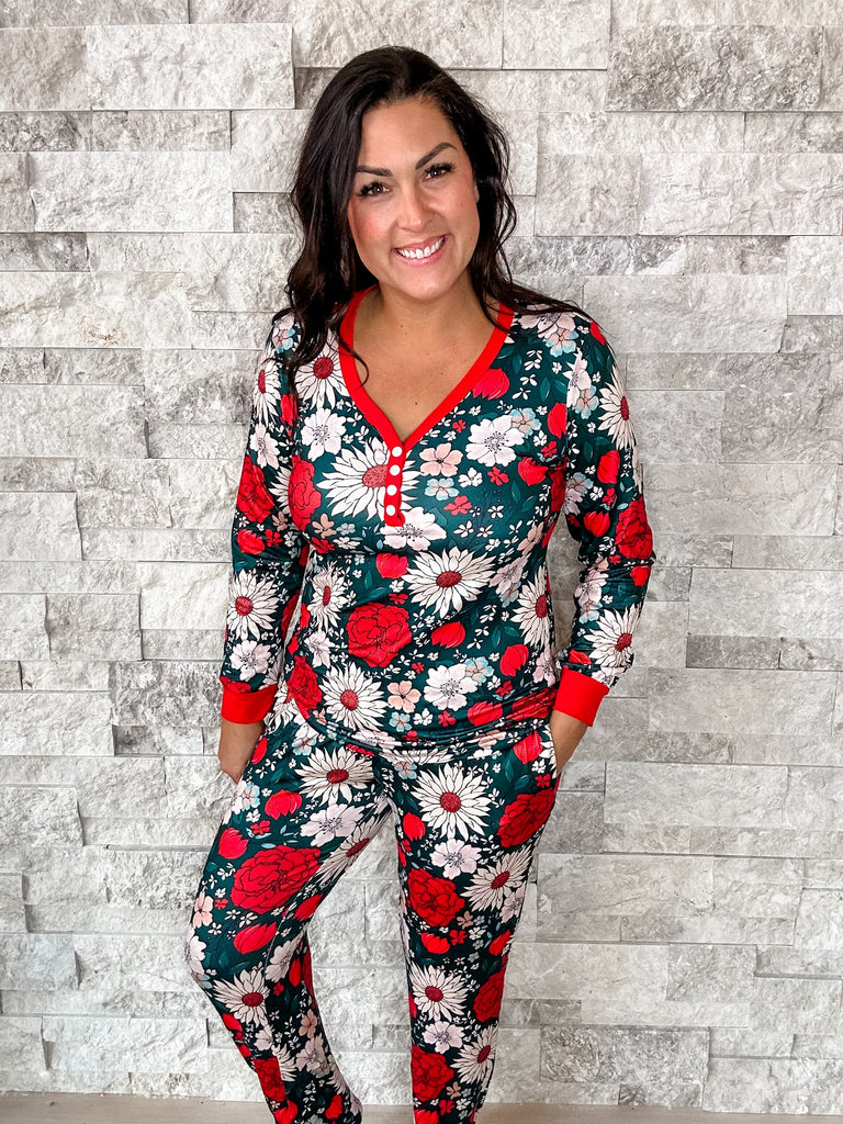 Holiday Nights Lounge Set (XS-3XL) - SALE-110 Long Sleeves-Shirley & Stone-Hello Friends Boutique-Woman's Fashion Boutique Located in Traverse City, MI