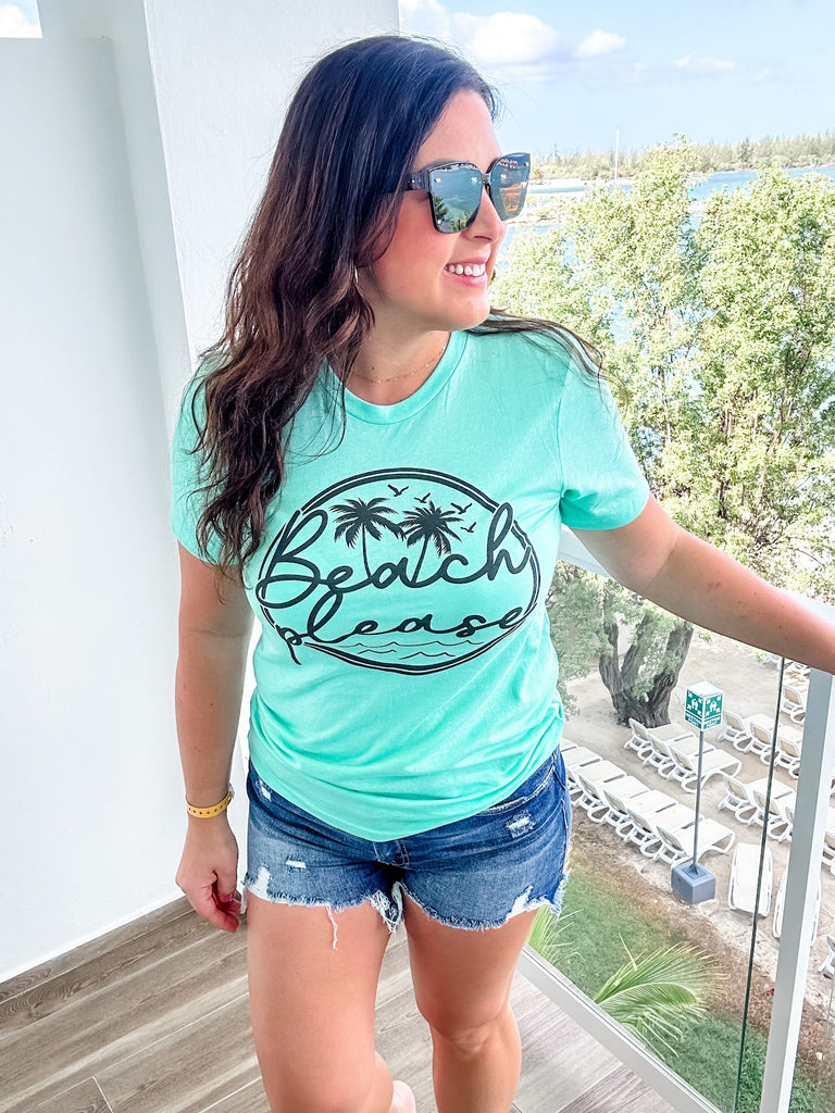 Beach Please Tee (S-2XL)-130 Graphic Tees-SIMPLY TEES-Hello Friends Boutique-Woman's Fashion Boutique Located in Traverse City, MI