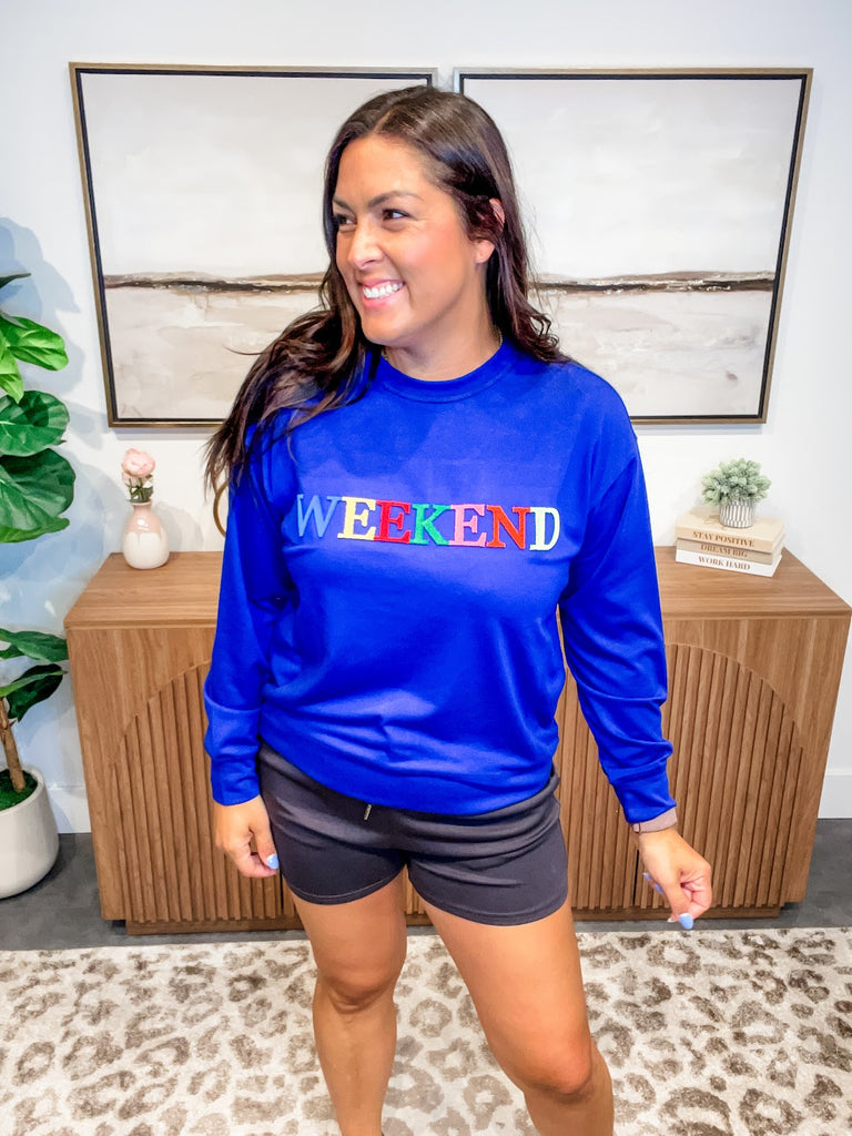 Fast Forward Weekend Top (S-3XL)-130 Graphic Tees-Merigold Kiss-Hello Friends Boutique-Woman's Fashion Boutique Located in Traverse City, MI