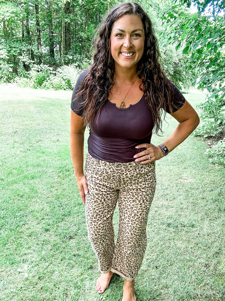 Wild Streak High-Rise Crop Barrel Jeans (0-15, 1X-3X)-200 Denim-RISEN-Hello Friends Boutique-Woman's Fashion Boutique Located in Traverse City, MI