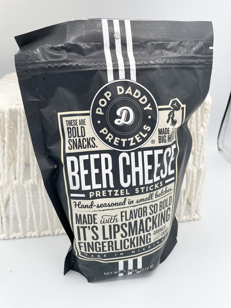 Pop Daddy Perrin Beer Cheese Seasoned Pretzels 7.5oz-300 Treats/Gift-COW CRACK WHOLESALE-Hello Friends Boutique-Woman's Fashion Boutique Located in Traverse City, MI