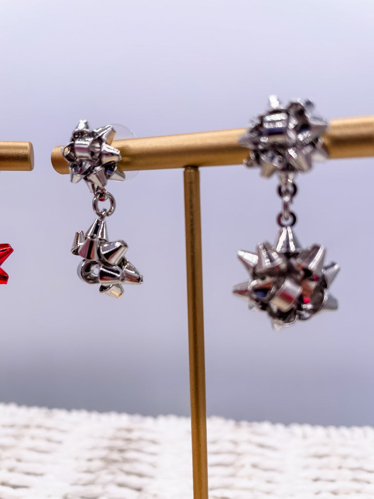 Metal Christmas Post Earring-240 Jewelry-ChicNCool-Hello Friends Boutique-Woman's Fashion Boutique Located in Traverse City, MI