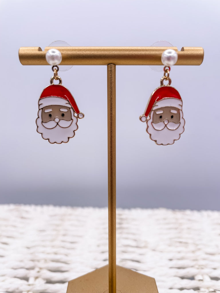 Santa Pearl Post Earrings-240 Jewelry-ChicNCool-Hello Friends Boutique-Woman's Fashion Boutique Located in Traverse City, MI