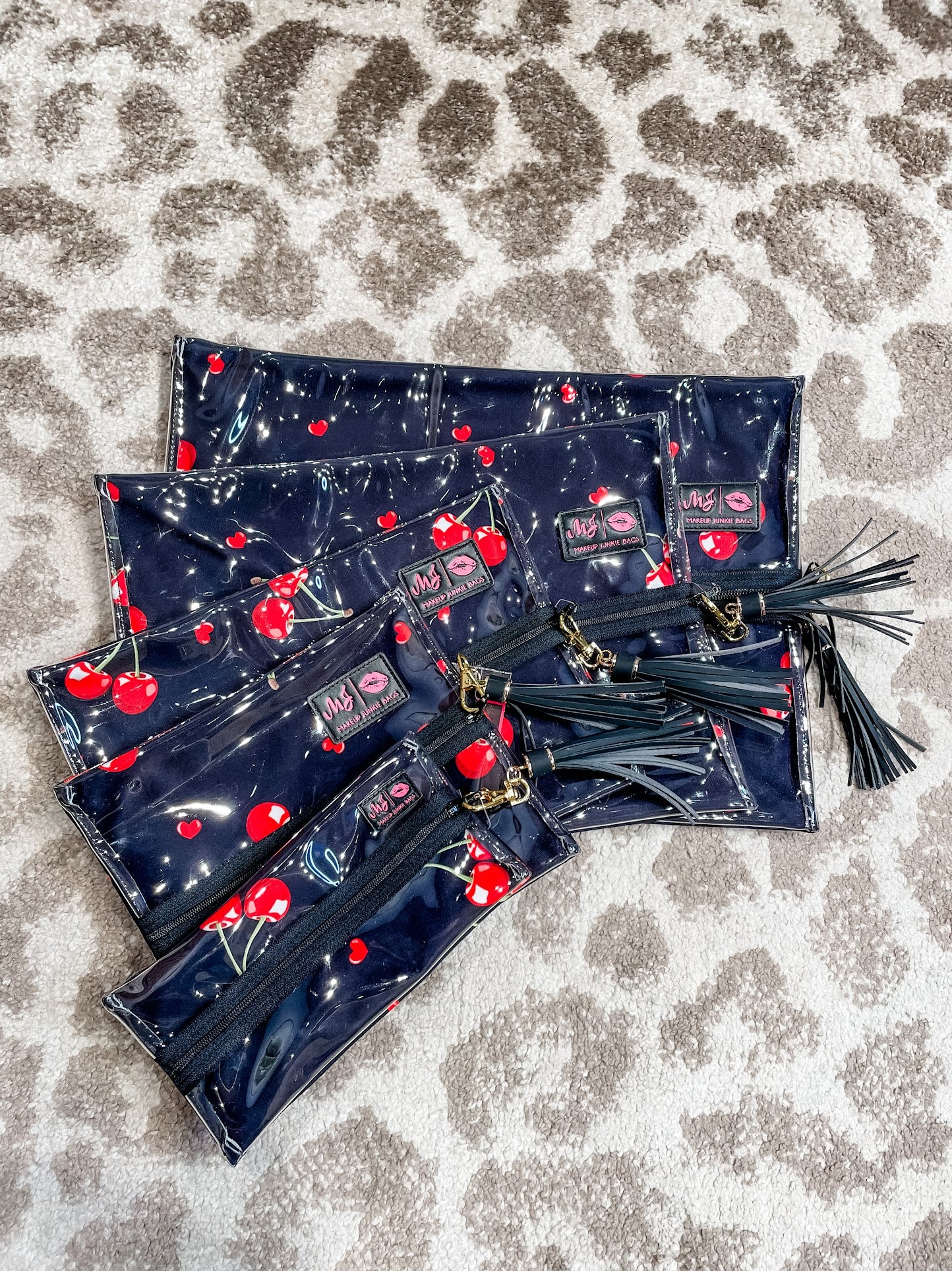 Cherry on Top MakeUp Junkie Bag-260 Bags-Makeup Junkie Bags-Hello Friends Boutique-Woman's Fashion Boutique Located in Traverse City, MI