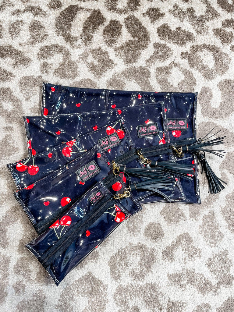 Cherry on Top MakeUp Junkie Bag-260 Bags-Makeup Junkie Bags-Hello Friends Boutique-Woman's Fashion Boutique Located in Traverse City, MI