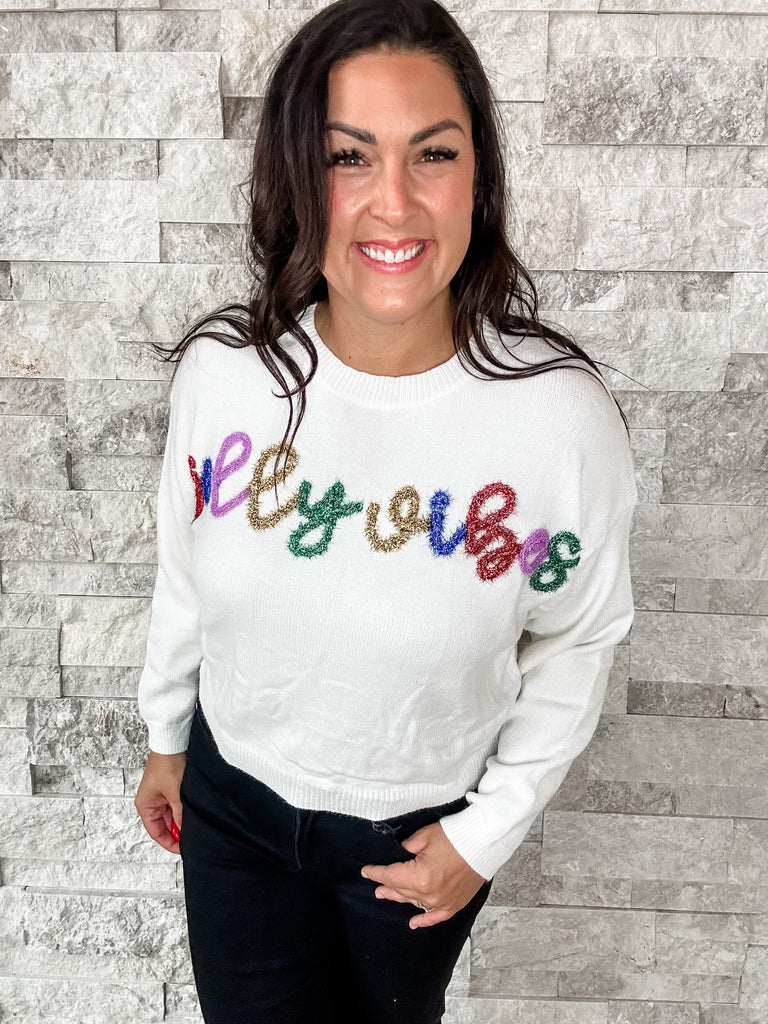 Jolly Vibes Top (S-3XL)-140 Sweaters-BaeVely-Hello Friends Boutique-Woman's Fashion Boutique Located in Traverse City, MI