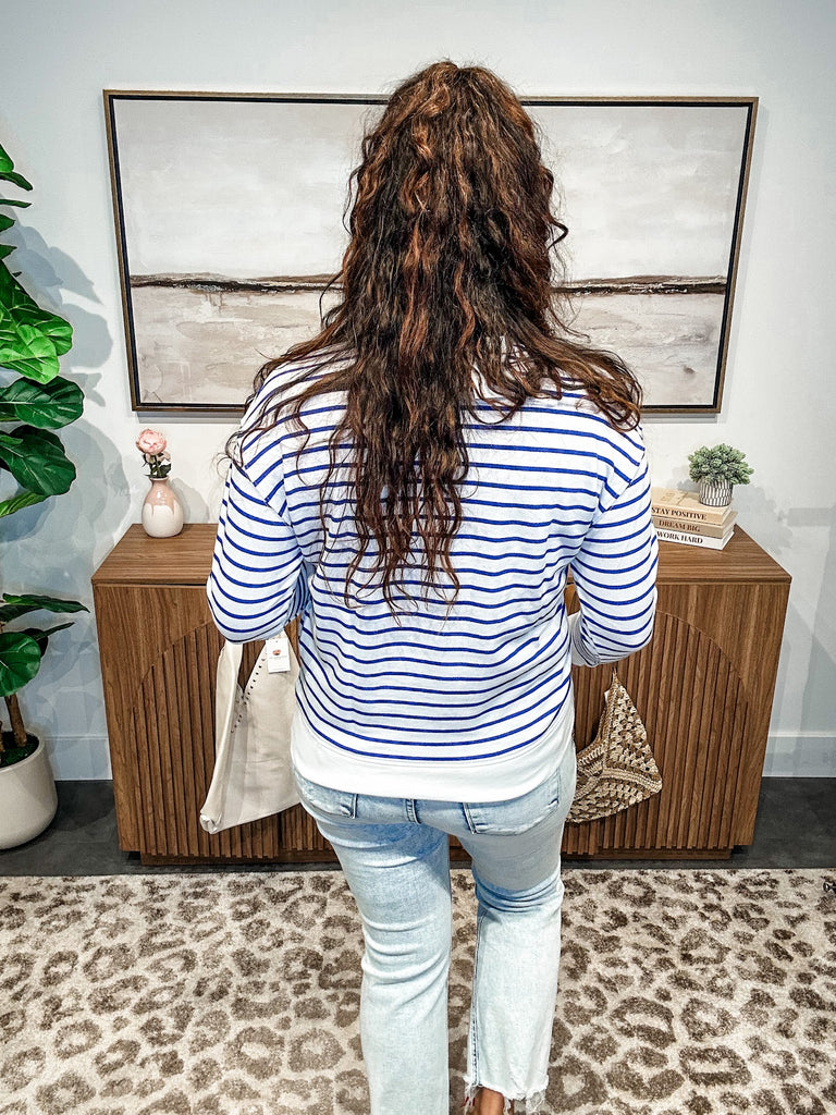 Le Weekend Lightweight Sweatshirt (M-XL)-130 Graphic Tees-Shiraleah-Hello Friends Boutique-Woman's Fashion Boutique Located in Traverse City, MI