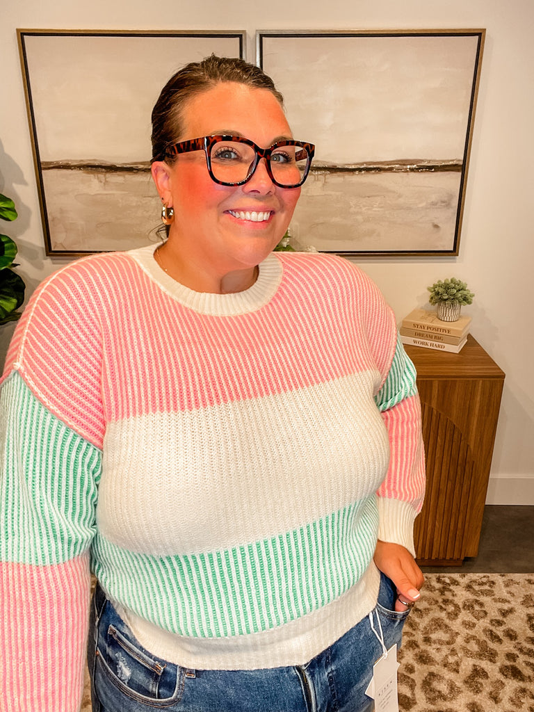 Block Party Sweater (S-L)-140 Sweaters-GILLI-Hello Friends Boutique-Woman's Fashion Boutique Located in Traverse City, MI