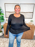 Sunday Stroll Top (S-3XL)-110 Long Sleeves-Zenana-Hello Friends Boutique-Woman's Fashion Boutique Located in Traverse City, MI