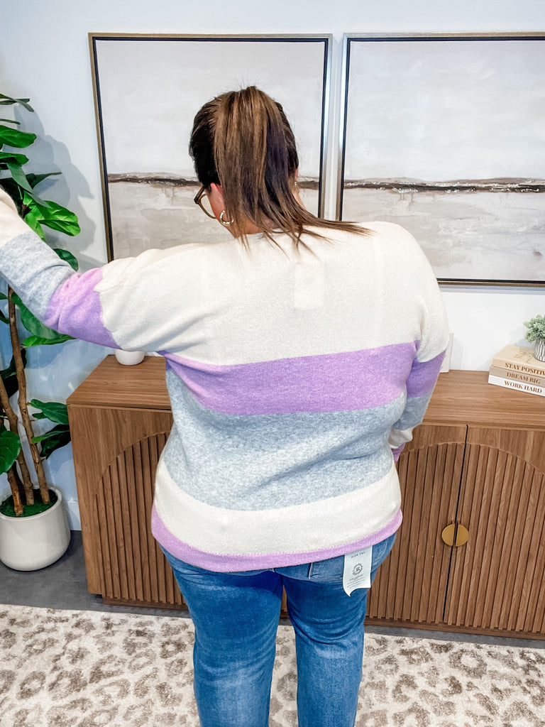 Cloudbound Colorblock Sweater (S-XL)-110 Long Sleeve-Staccato-Hello Friends Boutique-Woman's Fashion Boutique Located in Traverse City, MI