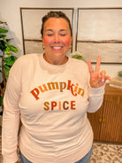 Pumpkin Spice Sweatshirt (S-XL)-130 Graphic Tees-Shiraleah-Hello Friends Boutique-Woman's Fashion Boutique Located in Traverse City, MI