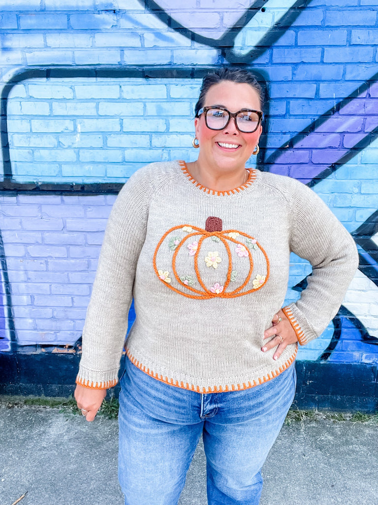 Harvest Moon Sweater (S-XL)-140 Sweaters-So Me-Hello Friends Boutique-Woman's Fashion Boutique Located in Traverse City, MI