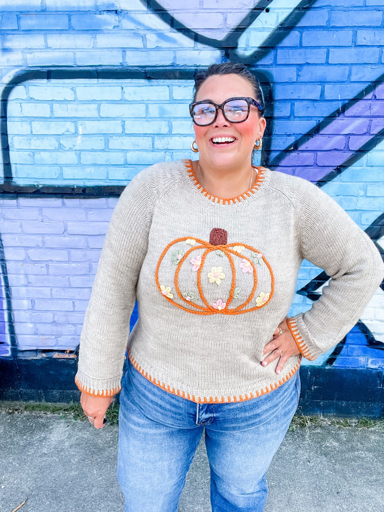 Harvest Moon Sweater (S-XL)-140 Sweaters-So Me-Hello Friends Boutique-Woman's Fashion Boutique Located in Traverse City, MI