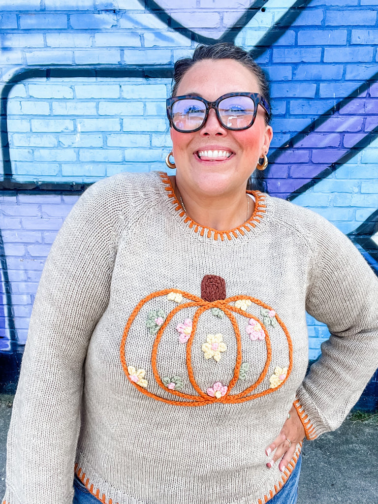 Harvest Moon Sweater (S-XL)-140 Sweaters-So Me-Hello Friends Boutique-Woman's Fashion Boutique Located in Traverse City, MI