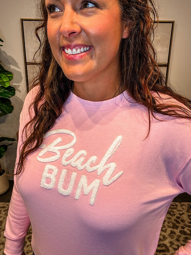 Beach Bum Sweatshirt (S-XL)-130 Graphic Tees-Shiraleah-Hello Friends Boutique-Woman's Fashion Boutique Located in Traverse City, MI