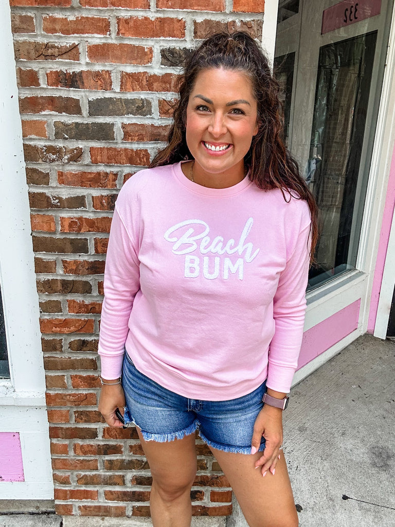 Beach Bum Sweatshirt (S-XL)-130 Graphic Tees-Shiraleah-Hello Friends Boutique-Woman's Fashion Boutique Located in Traverse City, MI