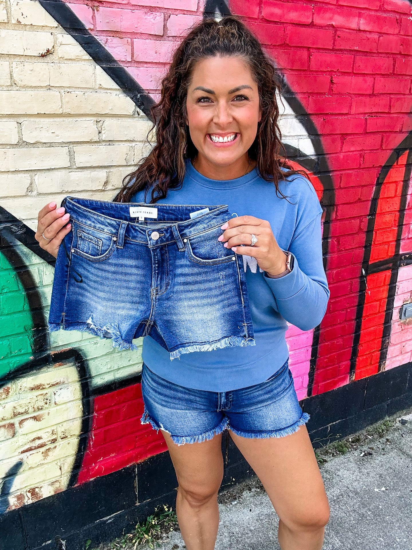 Rebel Rise Frayed Shorts (S-3XL) - SAVE SPRING-220 Shorts/Skirts/Skorts-RISEN-Hello Friends Boutique-Woman's Fashion Boutique Located in Traverse City, MI