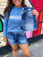 Rebel Rise Frayed Shorts (S-3XL) - SAVE SPRING-220 Shorts/Skirts/Skorts-RISEN-Hello Friends Boutique-Woman's Fashion Boutique Located in Traverse City, MI