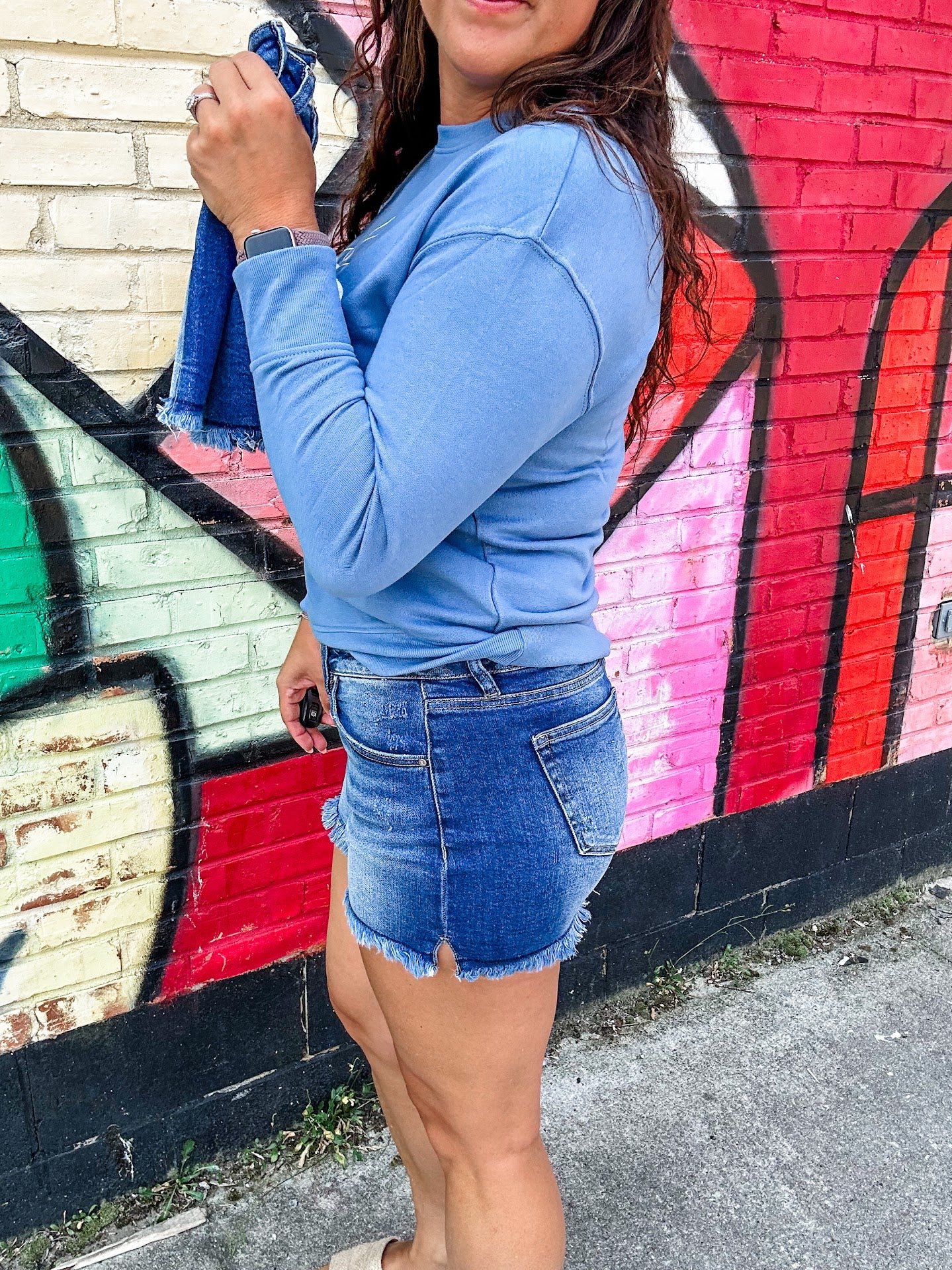 Rebel Rise Frayed Shorts (S-3XL) - SAVE SPRING-220 Shorts/Skirts/Skorts-RISEN-Hello Friends Boutique-Woman's Fashion Boutique Located in Traverse City, MI