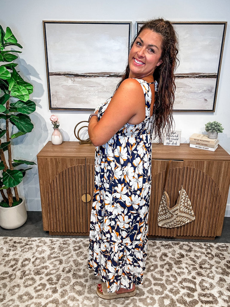 Blooming Blues Dress (S-3XL)-180 Dresses-Sew In Love-Hello Friends Boutique-Woman's Fashion Boutique Located in Traverse City, MI