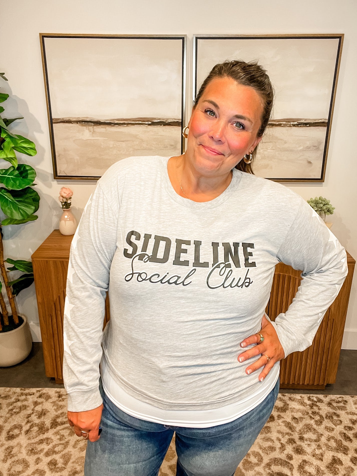 Sideline Social Club Tee (S-XL)-130 Graphic Tees-Shiraleah-Hello Friends Boutique-Woman's Fashion Boutique Located in Traverse City, MI