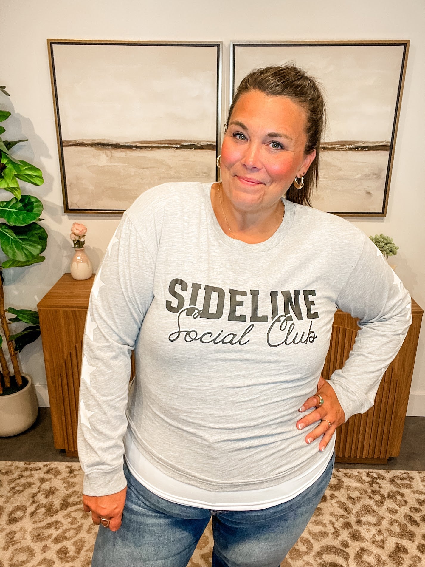 Sideline Social Club Tee (S-XL)-130 Graphic Tees-Shiraleah-Hello Friends Boutique-Woman's Fashion Boutique Located in Traverse City, MI