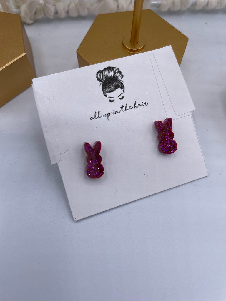 Bunny Studs-240 Jewelry-All Up In The Hair-Hello Friends Boutique-Woman's Fashion Boutique Located in Traverse City, MI